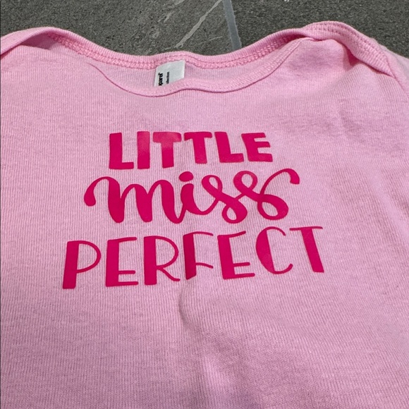 Pink Baby Pajamas Sleep Gown Little Miss Perfect (Size 6-12M) - Picture 2 of 3